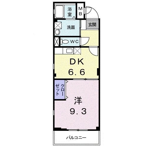 摩耶駅 徒歩15分 2階の物件間取画像