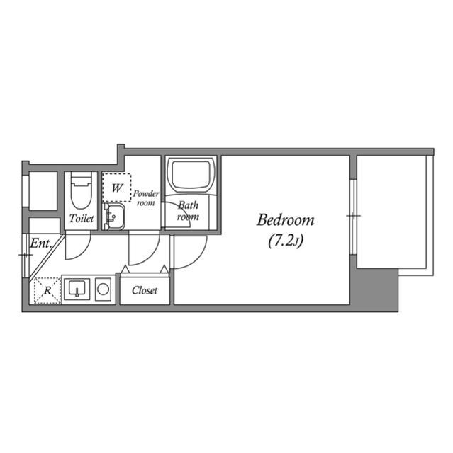 BROAD 新うめきたRESIDENCEの物件間取画像