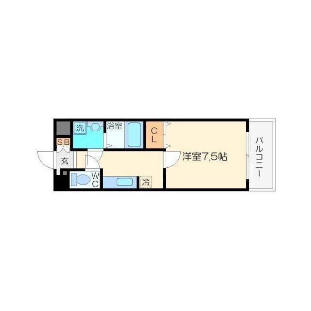 西中島南方駅 徒歩4分 6階の物件間取画像