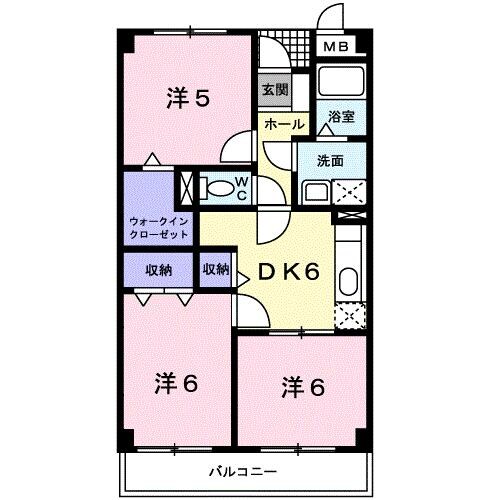 岡場駅 バス10分  金仙寺口下車：停歩2分 3階の物件間取画像
