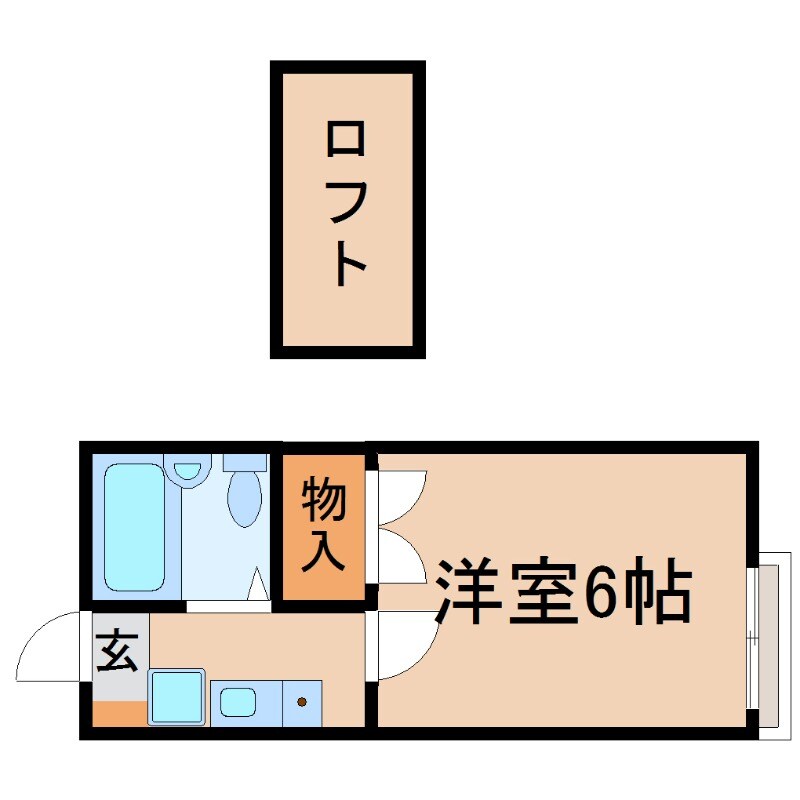 エンジェルコスモ稲葉荘Ⅲの物件間取画像