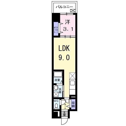 伊丹駅 徒歩3分 7階の物件間取画像