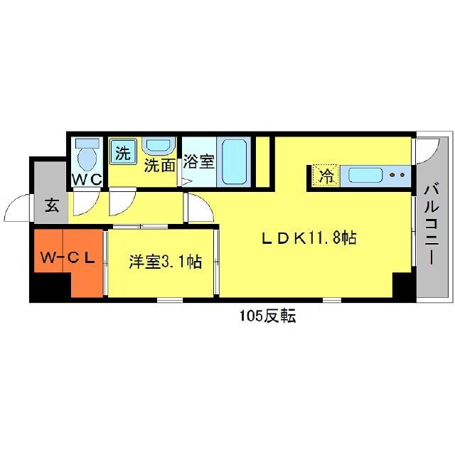 緑地公園駅 徒歩9分 3階の物件間取画像