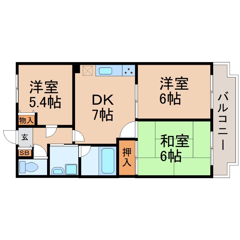 武庫之荘駅 徒歩14分 1階の物件間取画像