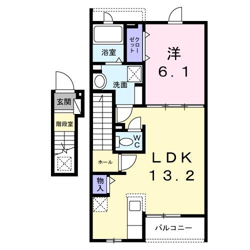 伊丹駅 徒歩15分 2階の物件間取画像