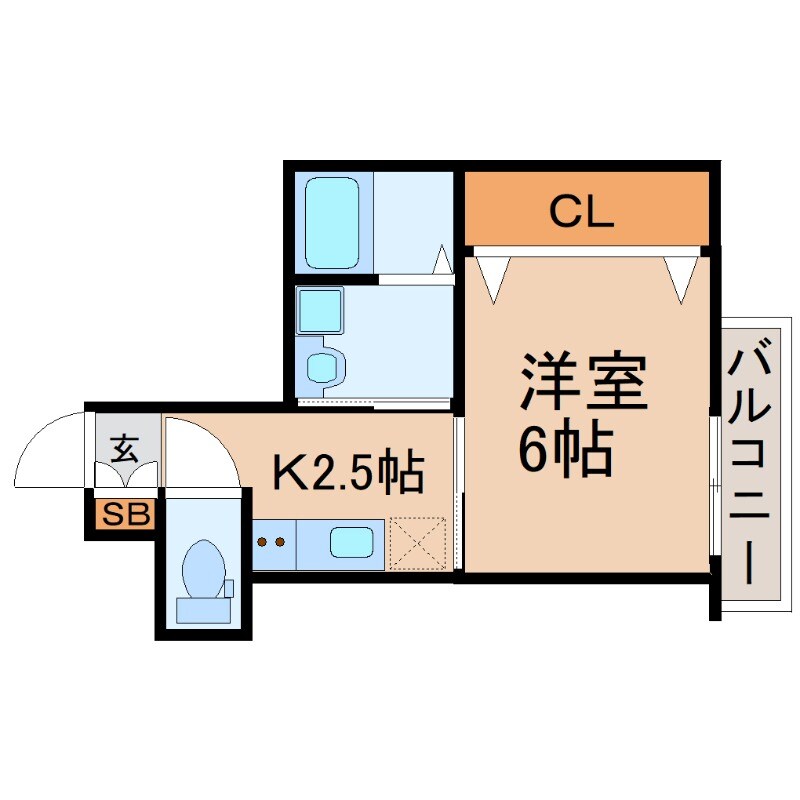 ドエル立花ＷＥＳＴの物件間取画像