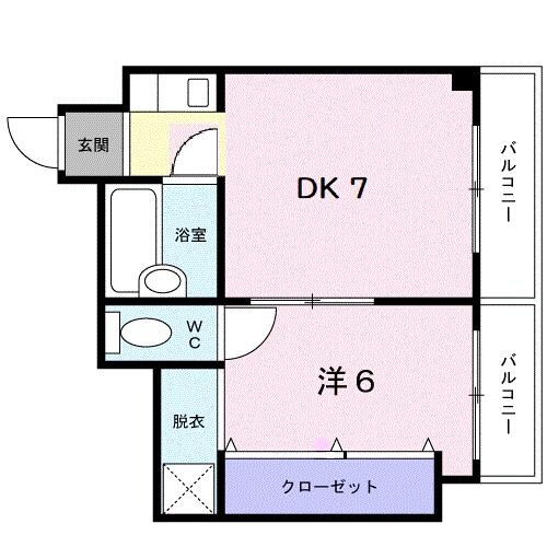 北加賀屋駅 徒歩6分 3階の物件間取画像