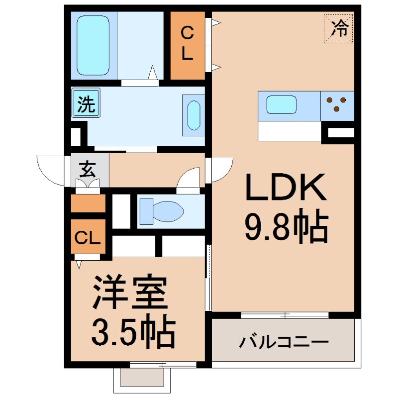 武庫之荘駅 徒歩7分 1階の物件間取画像