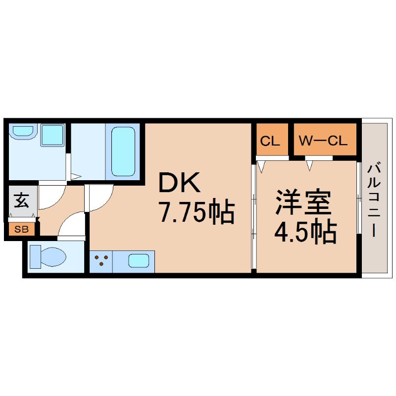 尼崎駅 徒歩14分 2階の物件間取画像