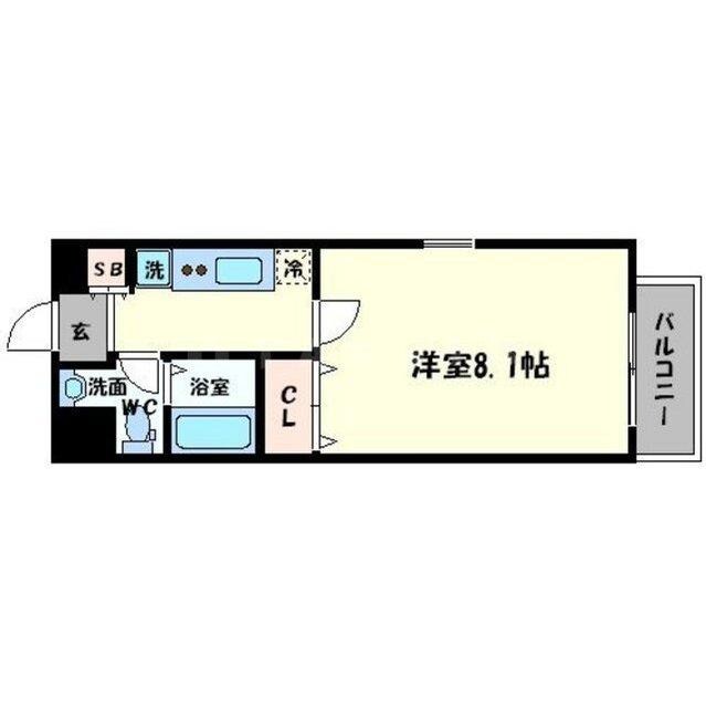 京橋駅 徒歩18分 3階の物件間取画像