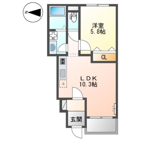 西宮名塩駅 バス15分  名来南下車：停歩2分 1階の物件間取画像