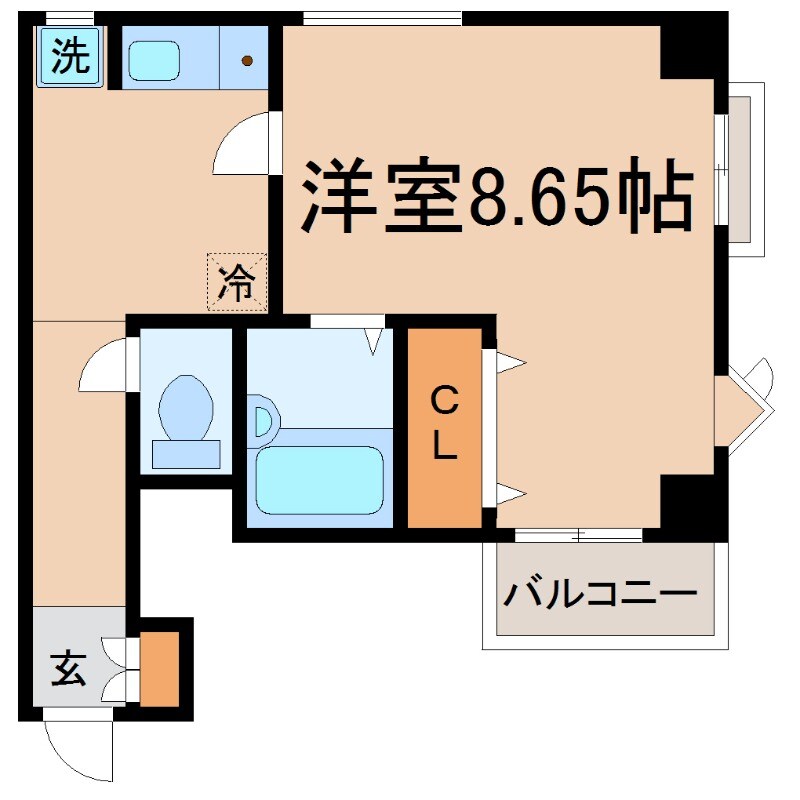 ユーコート武庫川の物件間取画像