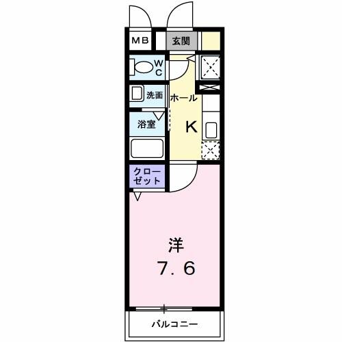 逆瀬川駅 徒歩8分 1階の物件間取画像