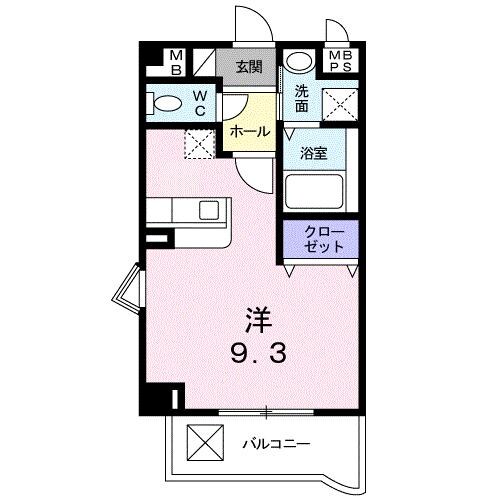 井高野駅 徒歩1分 1階の物件間取画像