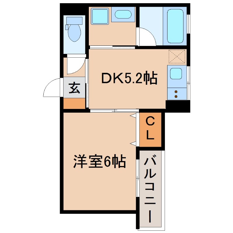 CRASIS今津駅前の物件間取画像