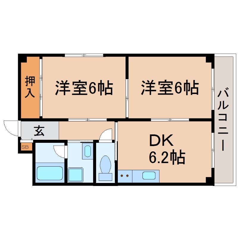 メゾン大徳の物件間取画像