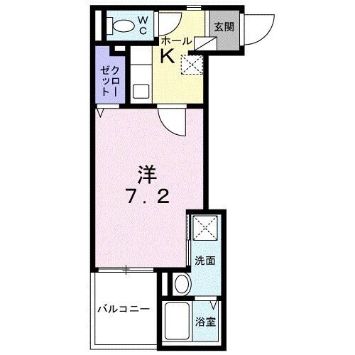 園田駅 徒歩9分 2階の物件間取画像