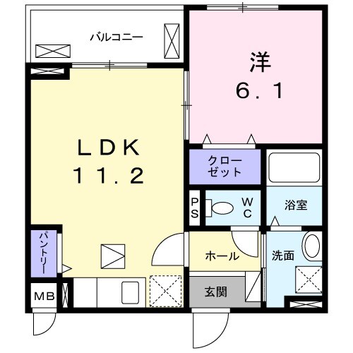 杭瀬駅 徒歩8分 3階の物件間取画像