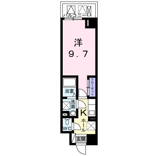 河堀口駅 徒歩2分 6階の物件間取画像