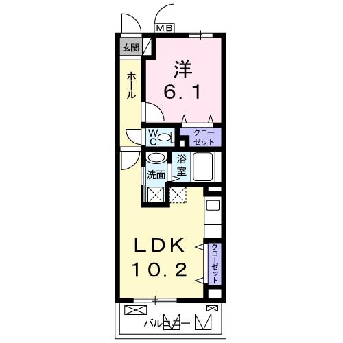 神崎川駅 徒歩16分 5階の物件間取画像