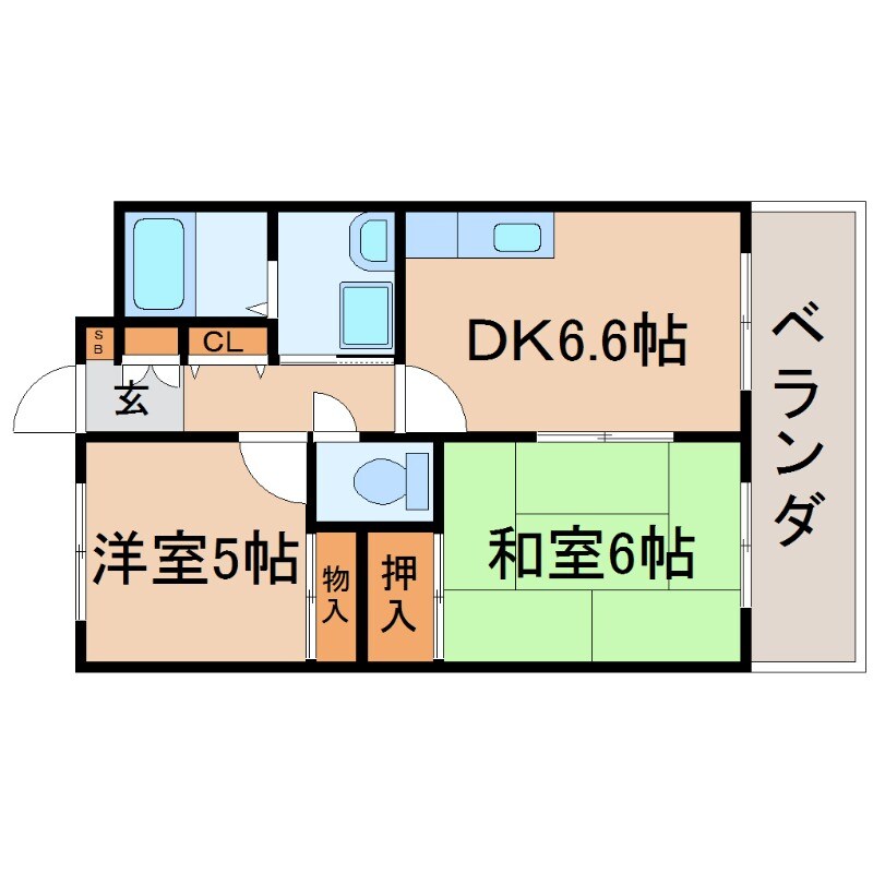 尼崎駅 徒歩4分 4階の物件間取画像