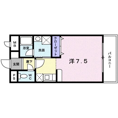 川西能勢口駅 徒歩6分 1階の物件間取画像