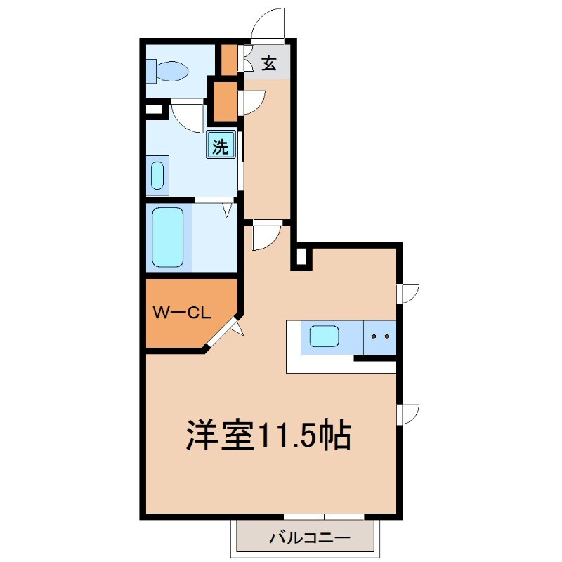 立花駅 徒歩14分 2階の物件間取画像
