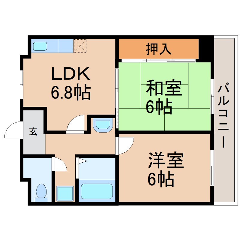 ルミエール西宮の物件間取画像