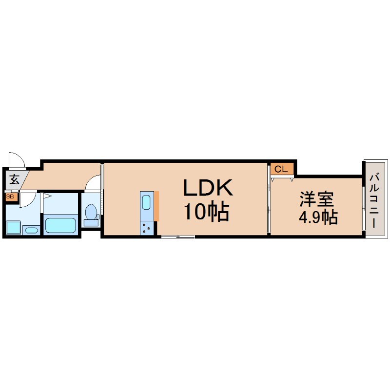 尼崎駅 徒歩10分 2階の物件間取画像