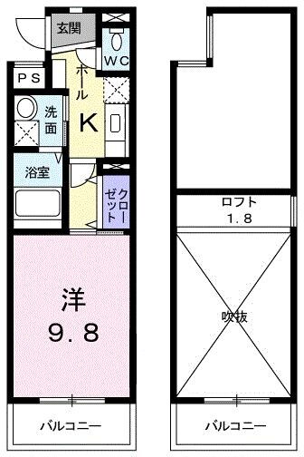 メゾン・アニメートの物件間取画像