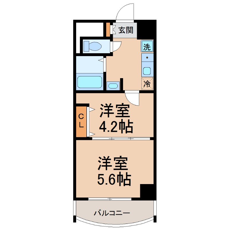 立花駅 徒歩7分 8階の物件間取画像