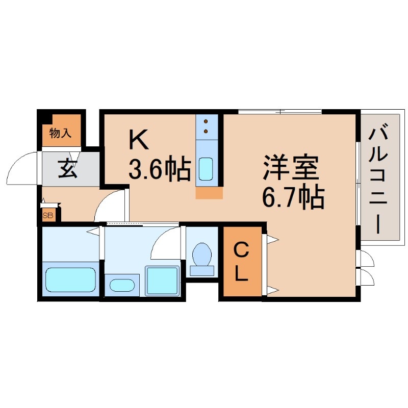 プラージュコート浜の物件間取画像