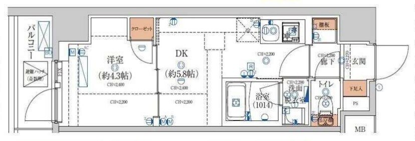 ユリカロゼＡZ 亀戸の物件間取画像