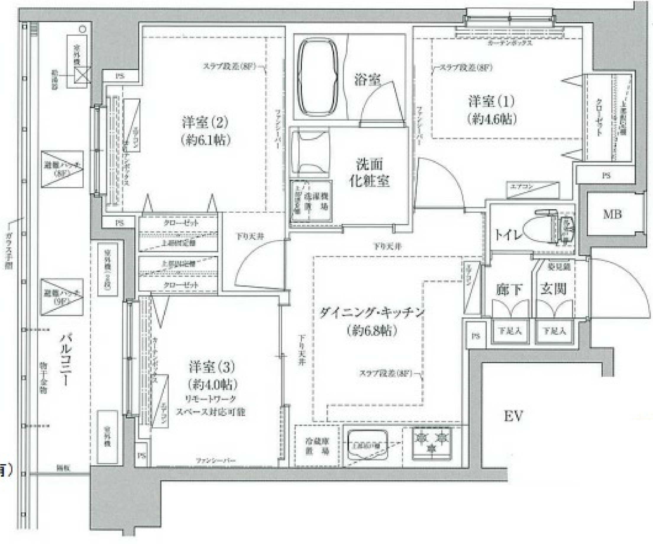 ティモーネプレミアムノルド亀戸の物件間取画像