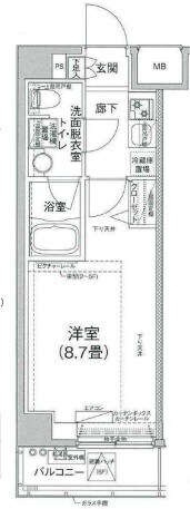 ティモーネプレミアム押上イーストの物件間取画像