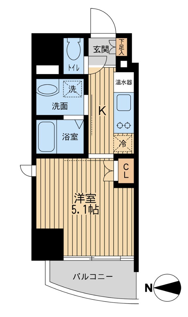 ウィルテラス西大島の物件間取画像