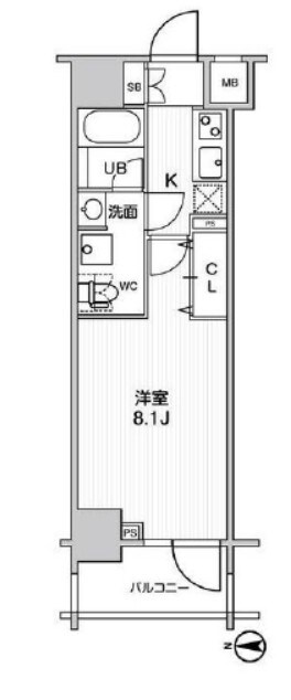 ステージグランデ錦糸町Ⅱの物件間取画像