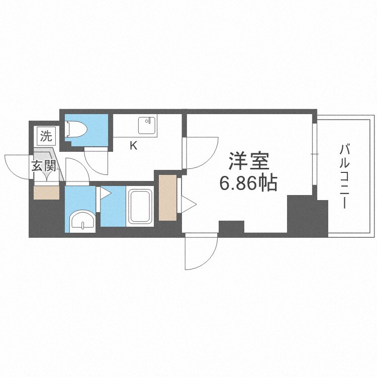 フォーリアライズ難波シエロの物件間取画像