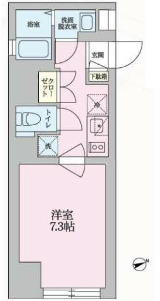 東中野駅 徒歩18分 4階の物件間取画像