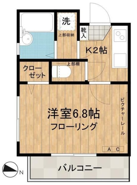 中井駅 徒歩2分 2階の物件間取画像