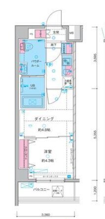 新井薬師前駅 徒歩8分 3階の物件間取画像