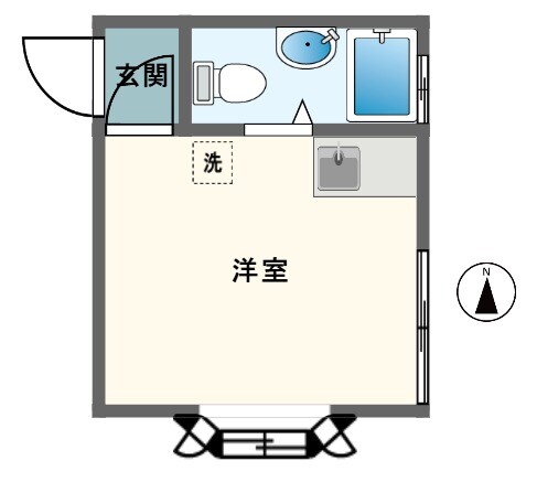 東中野駅 徒歩11分 2階の物件間取画像