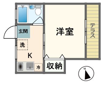 中井駅 徒歩2分 1階の物件間取画像