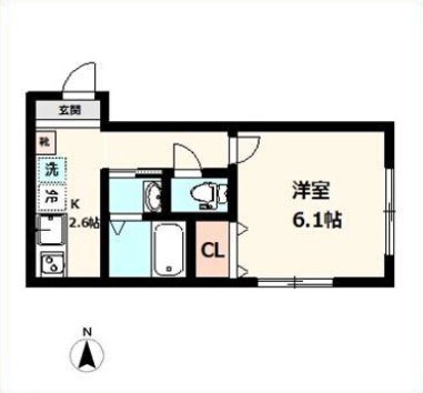 東中野駅 徒歩10分 1階の物件間取画像