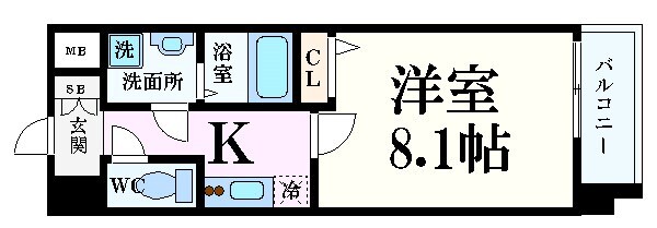 レジデンス大阪福島フォルテの物件間取画像