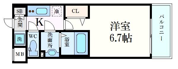 フォーリアライズ福島ルノンの物件間取画像