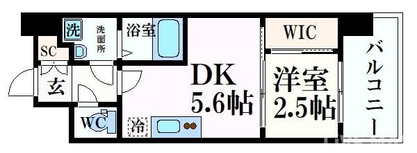 セレニテ福島プリエの物件間取画像