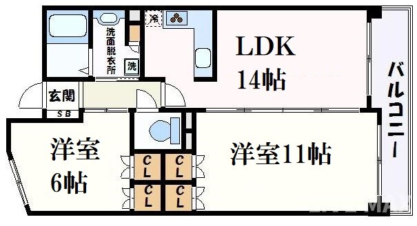 CITY SPIRE日本橋（旧KWレジデンス日本橋）の物件間取画像