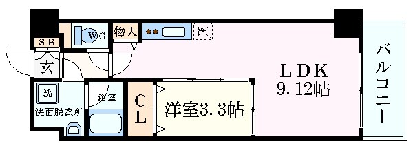 ルミネソレイユ江坂の物件間取画像