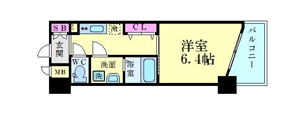 江坂駅 徒歩7分 2階の物件間取画像